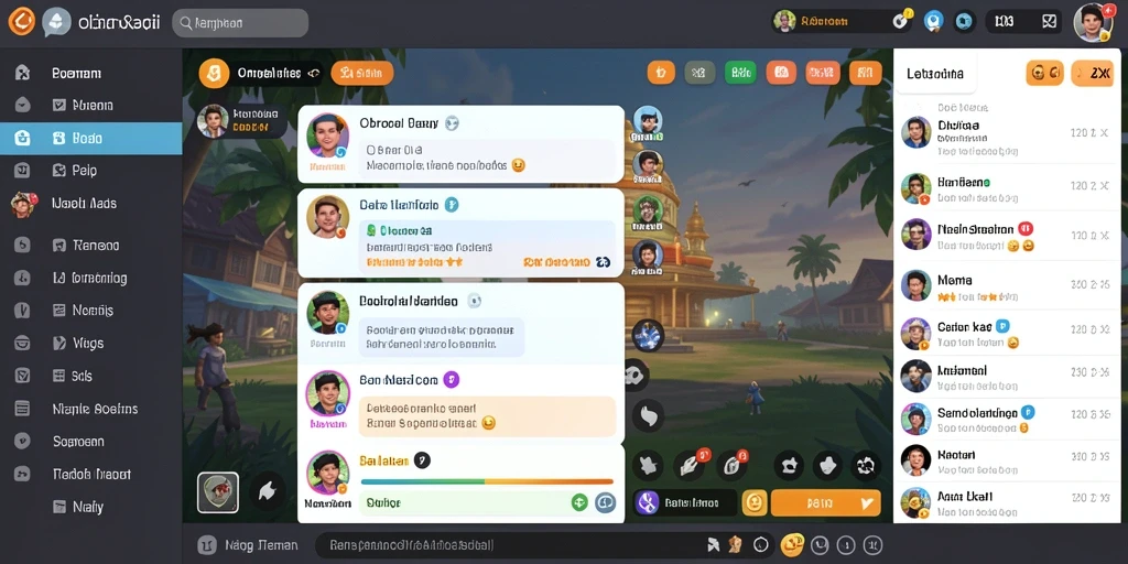 Screenshot interaksi komunitas yang aktif.